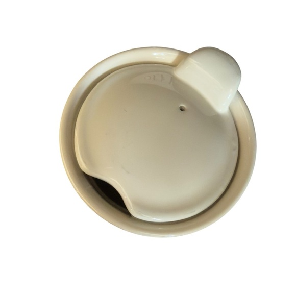 Rae Dunn White Ceramic Boss Coffee Tea Travel Tumbler Mug - Picture 7 of 13